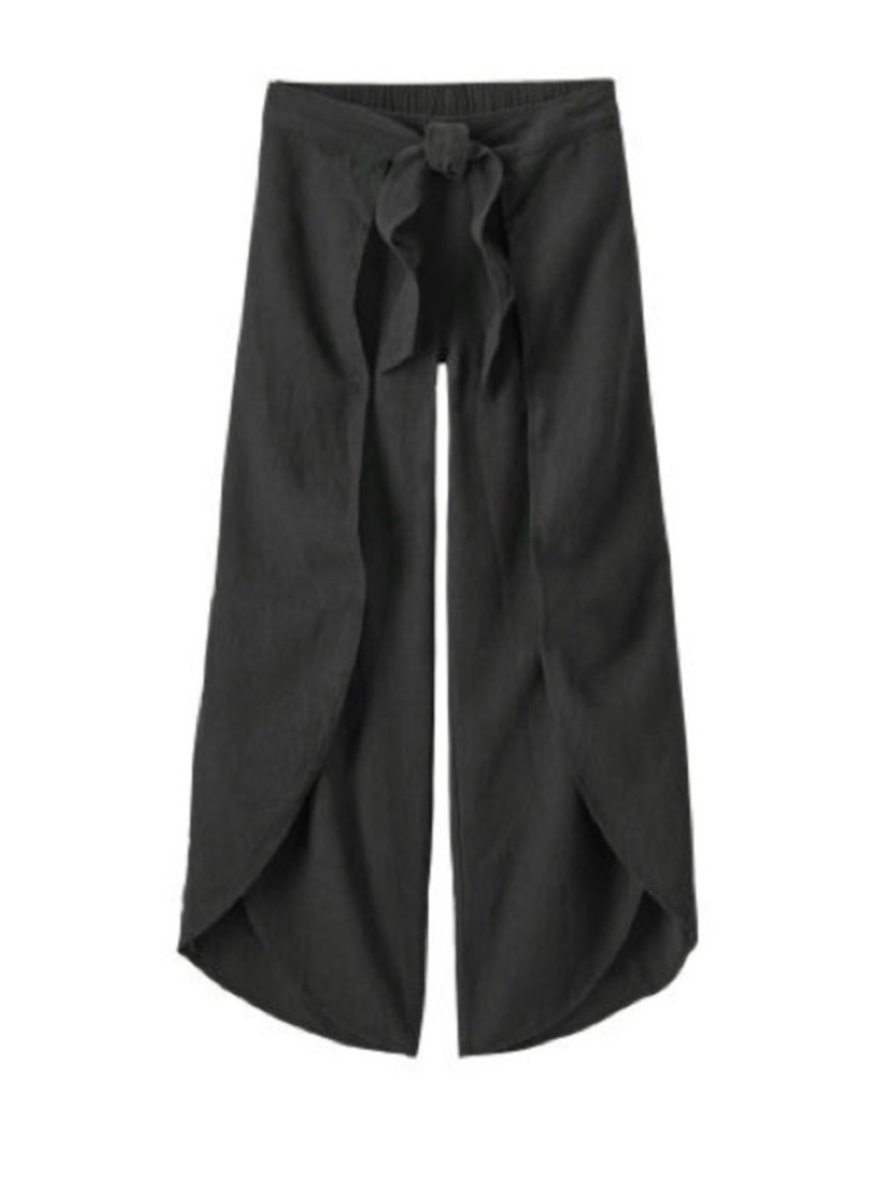 Patagonia Garden Island Hemp wWomen’s Wide-Leg Flowing Pants - Charcoal Grey - Picture 2 of 6